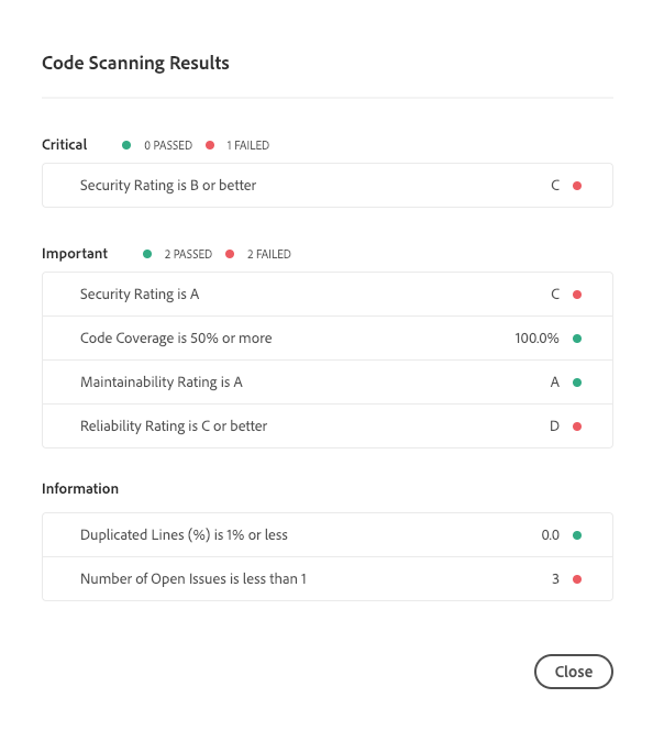 Code Scanning Results