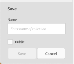 Figure 6: Save Smart Collections