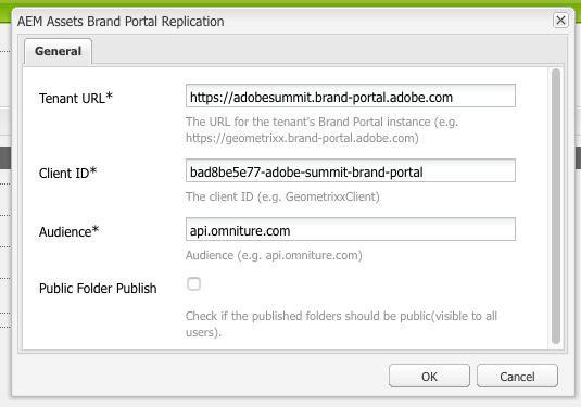 Figure 6: AEM Brand Portal Configuration