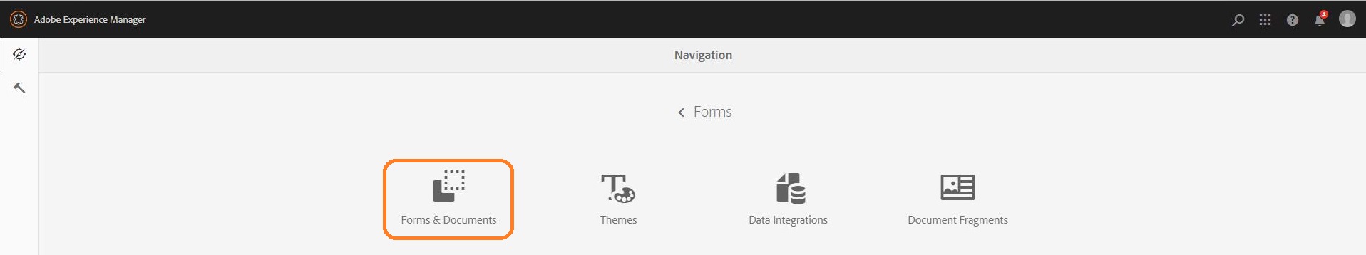 Navigation Forms and Documents