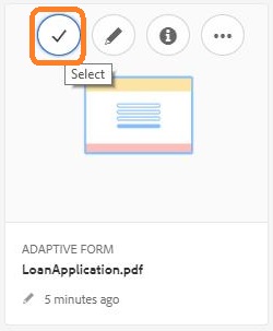 Select adaptive form