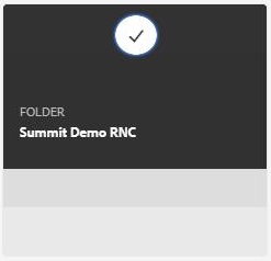 Navidate to Summit Demo RNC folder