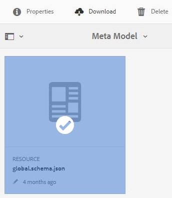 Download meta model
