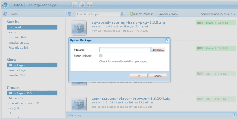 Figure 3.0.1: Package Manager