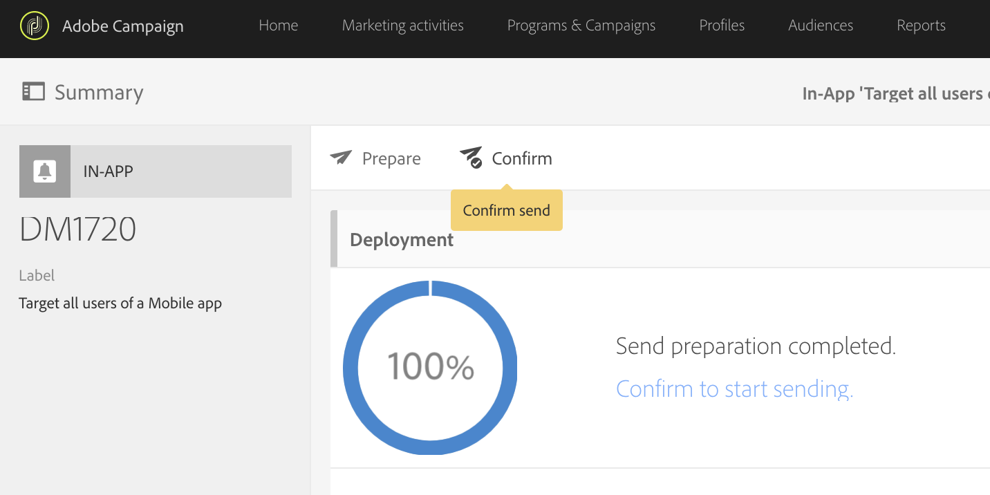 Figure A.32: In-App Delivery Confirmation